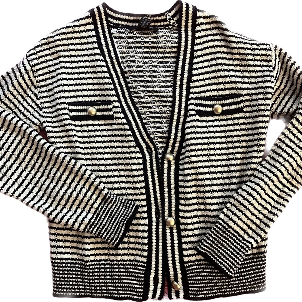 Striped cardigan